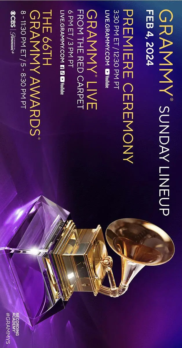 第66屆格萊美獎頒獎典禮(全集)